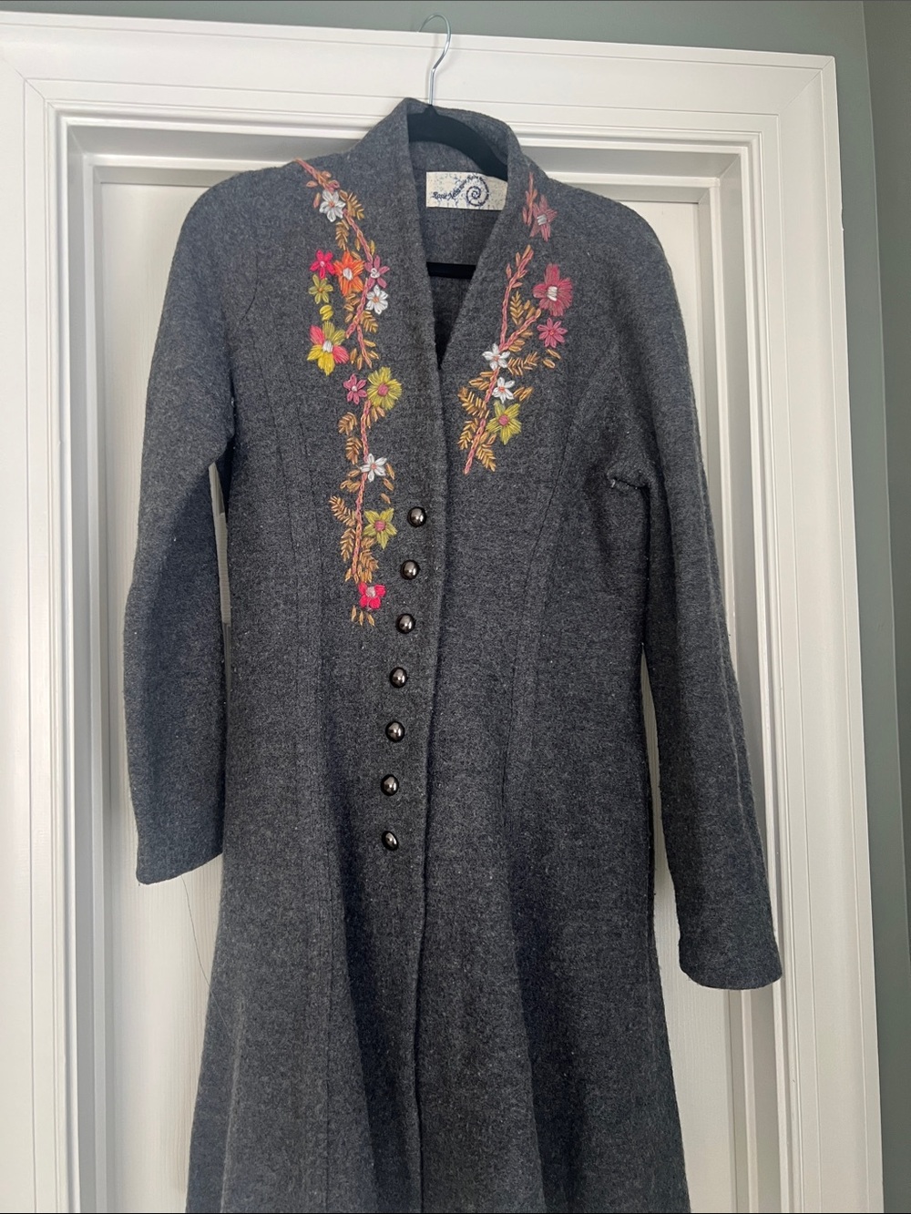 Rosie Neira Gray Wool Coat - Gray
